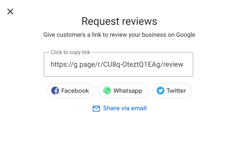 Google Review Request